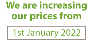 Price Increase - 1st January 2022